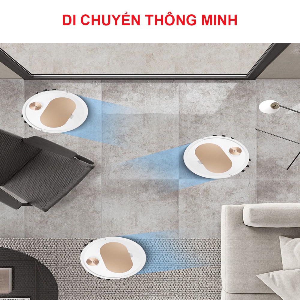 Robot Hút Bụi Lau Nhà ES350, Máy Hút Bụi. Bản nâng cấp, lực hứt cực mạnh, cảm biến thông minh, điều khiển qua app | BigBuy360 - bigbuy360.vn