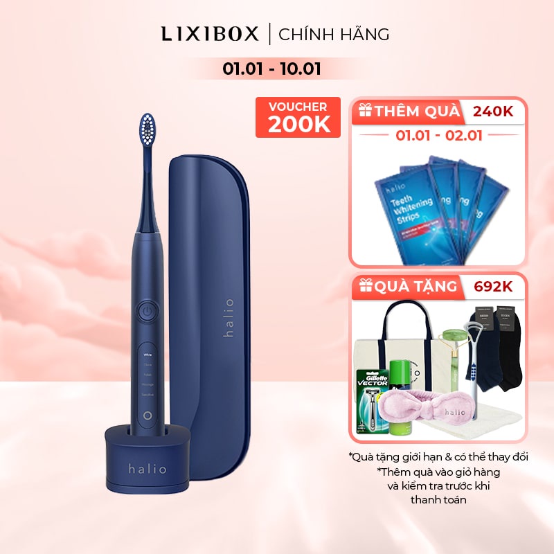 Bàn Chải Điện Làm Trắng Răng Halio Sonic Toothbrush PRO Limited Edition