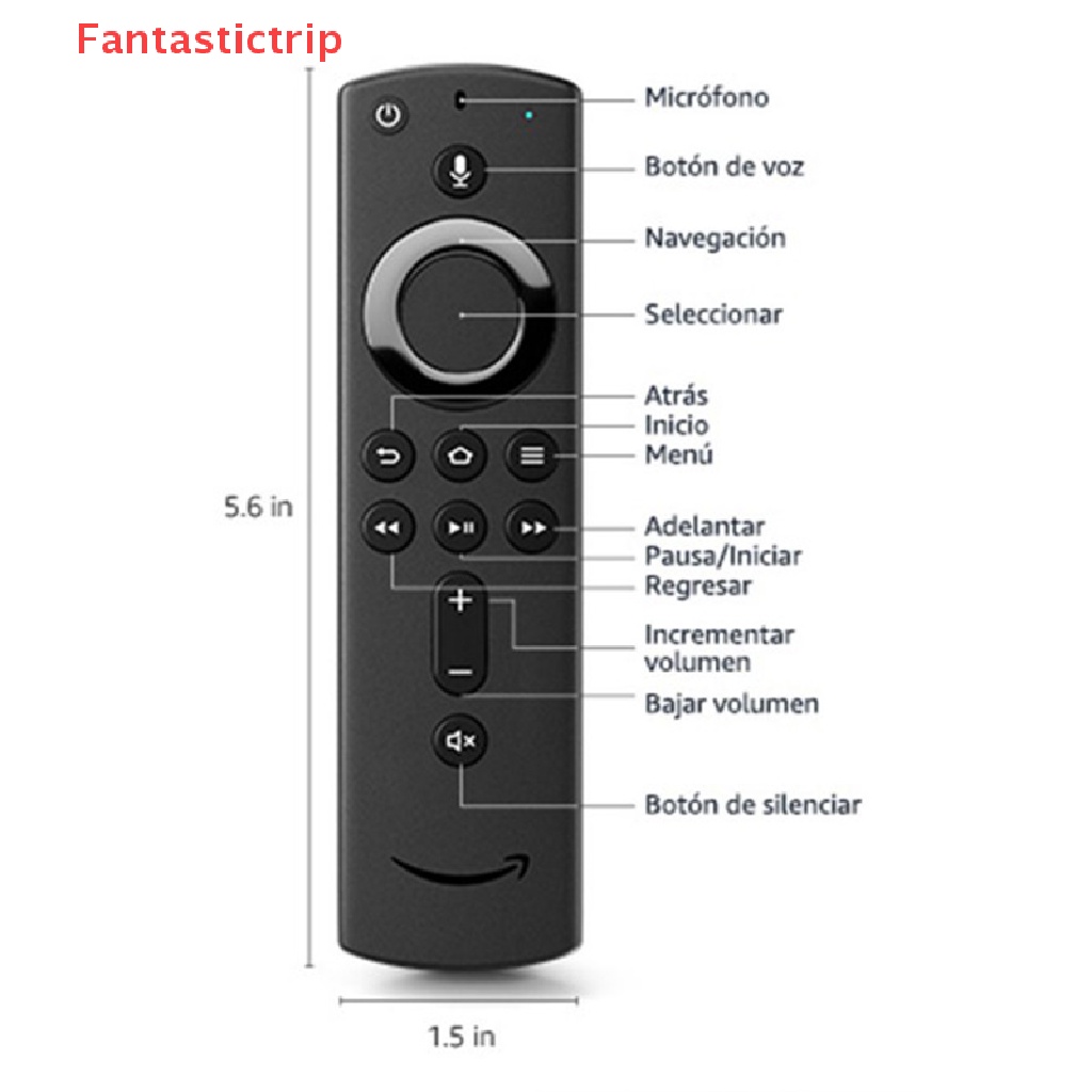 Bao Da Máy Tính Bảng Điều Khiển Từ Xa Bằng Giọng Nói Cho Amazon fire 4K Amazon fire 4K