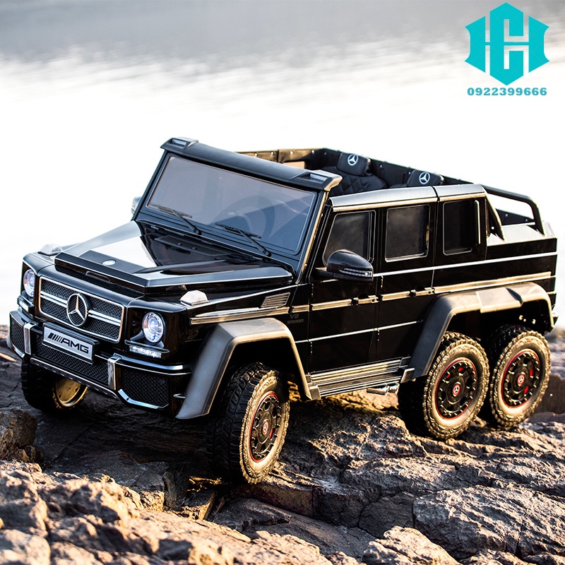 Ô tô điện trẻ em Mercedes-Benz có thể ngồi hai người lớn xe địa hình bốn bánh bán tải điều khiển từ xa quá khổ