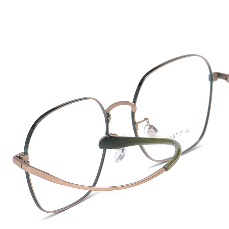 Mắt kính CHARMRAY gọng vuông bằng titan thời trang cao cấp cho nam nữ