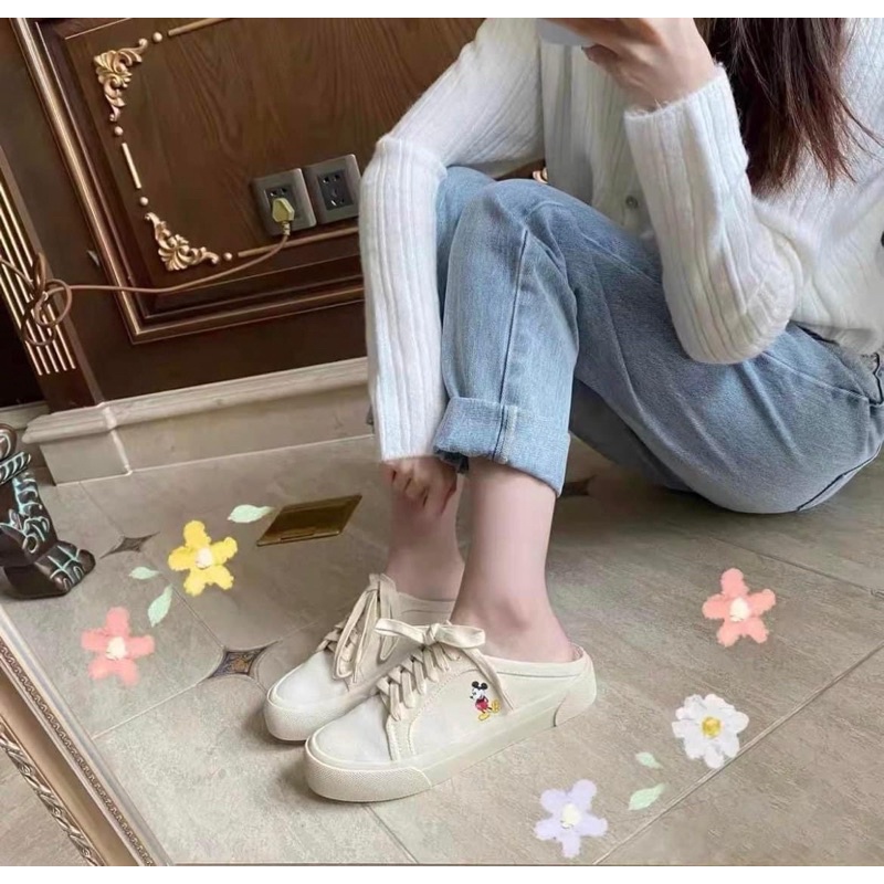 Sneaker Za.ra Mule Đạp Gót Full Box