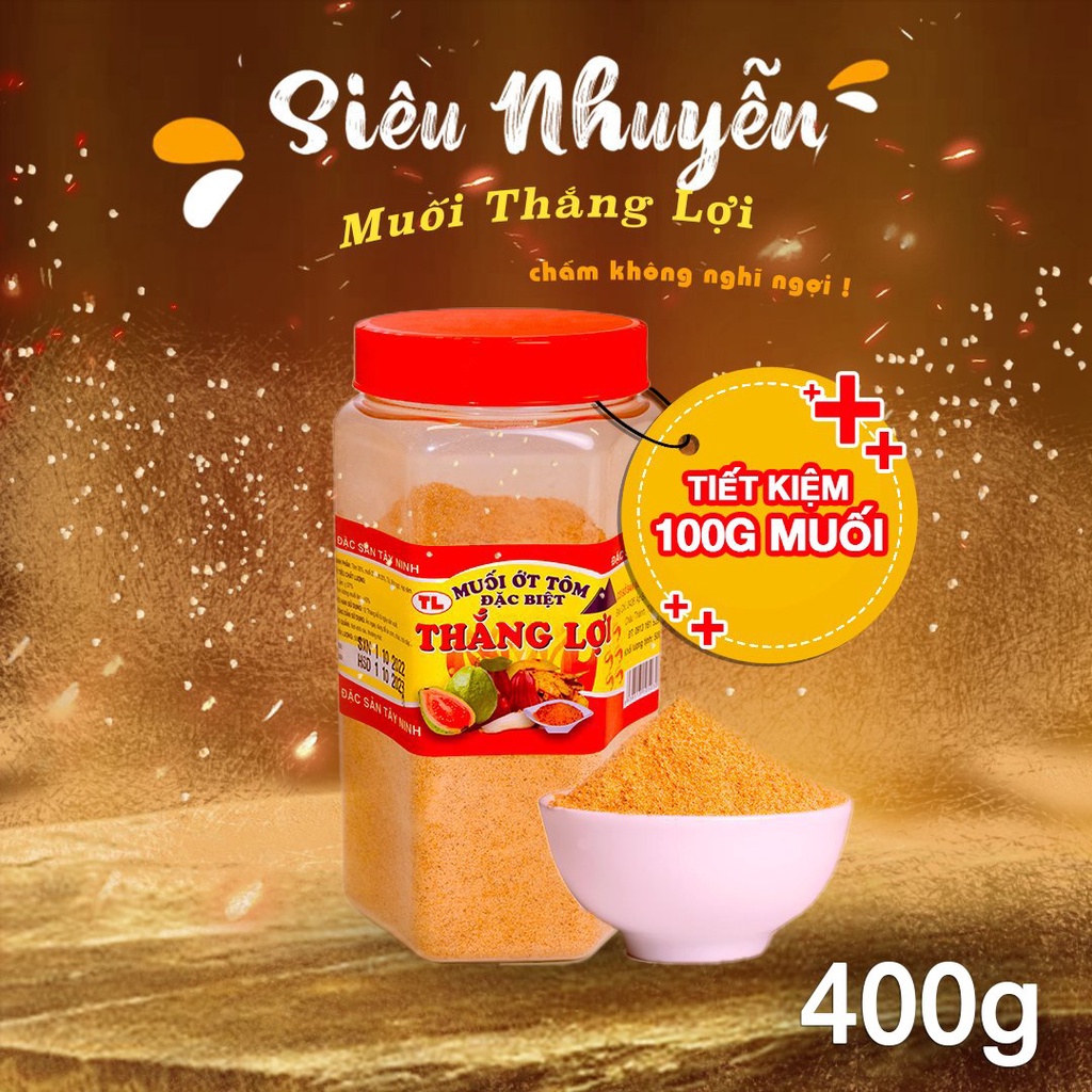Muối tôm Tây Ninh hạt nhuyễn cay đặc biệt 400g đậm vị quê ngon vị phố