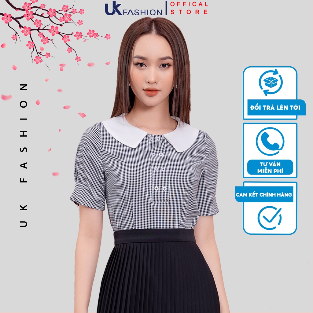 Áo Sơ Mi Nữ UK Fashion Thiết Kế Cổ Sen Phối Bèo Tay Lỡ Chất Vải Nhập Hàn Cao Cấp NKSM2112024