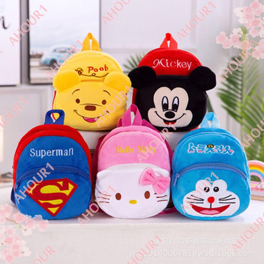 Ba Lô Lông Nhung Hình Stitch Chuột Mickey Minnie Marvel Avengers 1 Làm Quà Tặng Cho Bé Trai Bé Gái