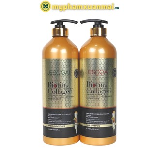 Cặp Dầu Gội Xả Jescoai Biotin collagen Hương Mật Ong 1000ml