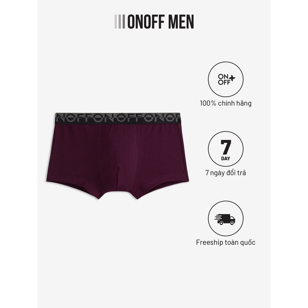 Quần lót nam cotton dáng trunk thoáng mát khỏe khoắn - ONOFF H17BB19252