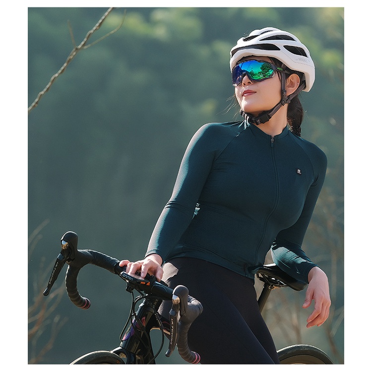Bộ Đồ Đạp Xe Dài Tay Nhanh Khô Chuyên Nghiệp Thời Trang Mùa Xuân Hè Dành Cho Nữ