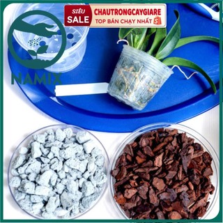 1Kg Vỏ thông trồng Lan đã qua xử lý sấy khô các loại size, giá thể trồng lan chuyên dụng giá rẻ, đồ trồng Lan