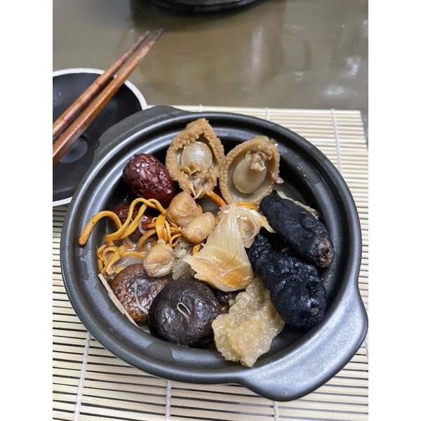 Sét súp bào ngư + nồi đen