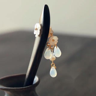 Trâm Cài Tóc Bằng Gỗ Mun Làm Thủ Công