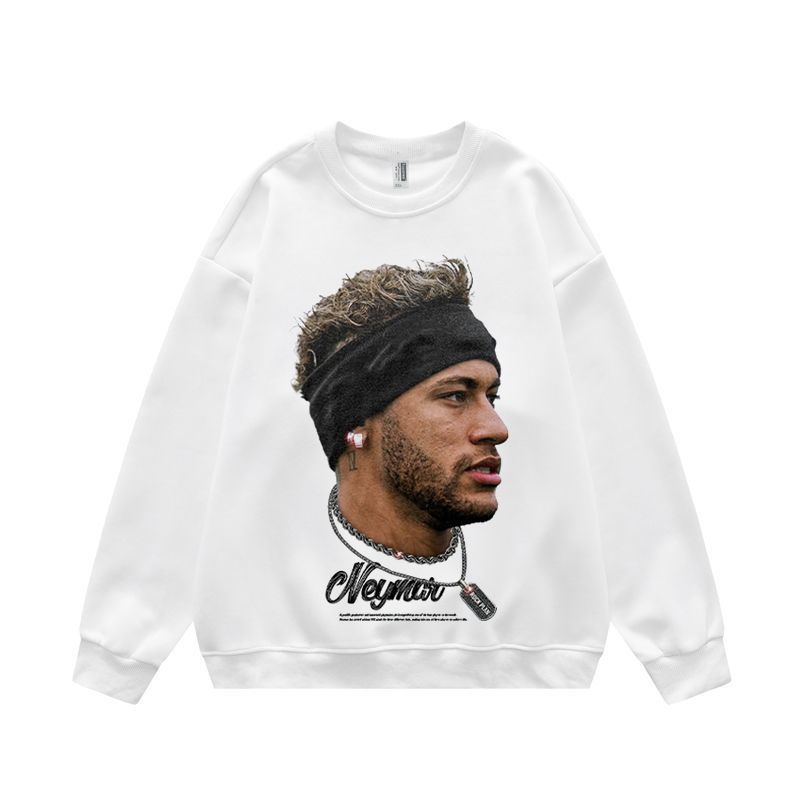 Hàng Có Sẵn Áo Sweater Cổ Thuyền Tay Dài In Hình Ngôi Sao Neymar Phong Cách Đường Phố Cao Cấp Thời Trang Xuân Thu Dành Cho Nam Và Nữ