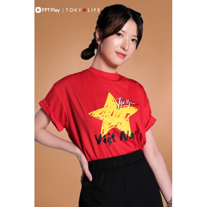 Áo T-shirt Unisex "Tự hào Việt Nam" phiên bản đặc biệt cổ vũ đội tuyển bóng đá Việt Nam TOKYOLIFE C8TSH505M