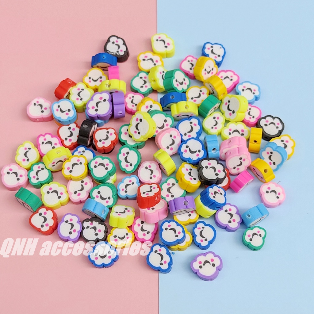 Túi 10/ 50 hạt đất sét nhiều mẫu dùng làm trang sức thủ công DIY