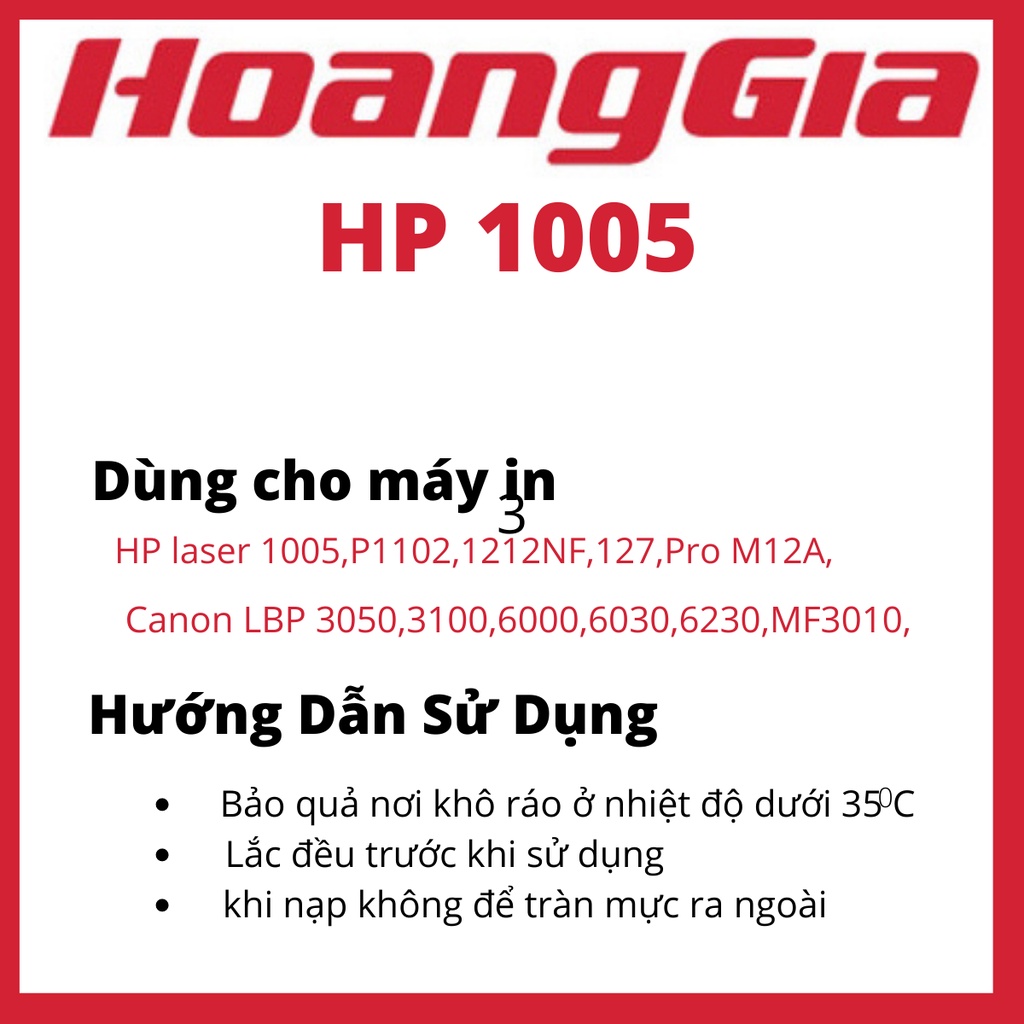 Mực nạp 35A/78A/83A/85A/337/312 dùng cho máy in HP 1005/1006 Canon 3050/6000/6030