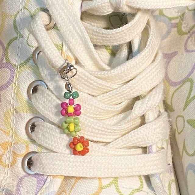 Móc Khóa Mini Hoa Hạt Cườm 3mm