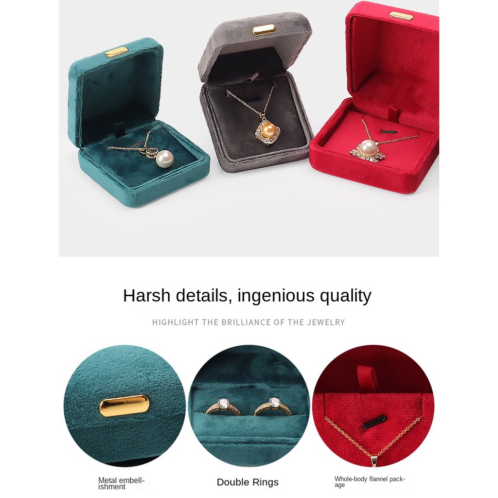 Hộp Đựng Trang Sức Chất Liệu Nỉ Cao Cấp Tiện Lợi Dễ Sử Dụng