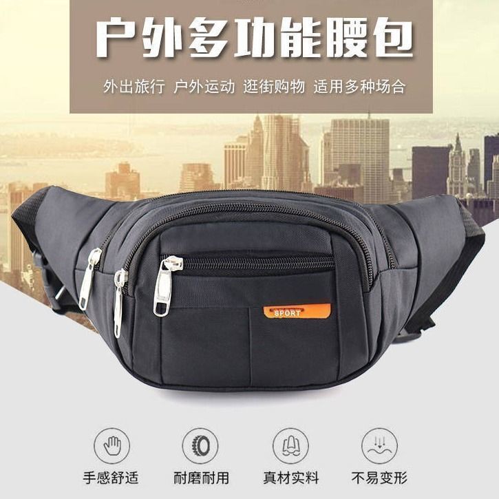 Túi Đeo Hông Nhiều Ngăn Chống Mòn Chống Thấm Nước Đa Năng Thời Trang Cho Nam