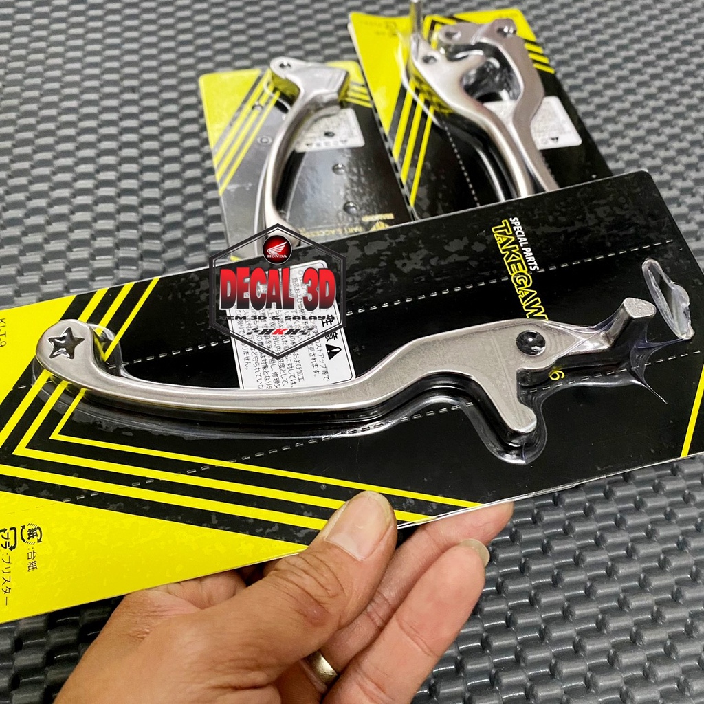 Tay thắng take inox nguyên khối cao cấp sáng bóng cho wave , dream, exciter