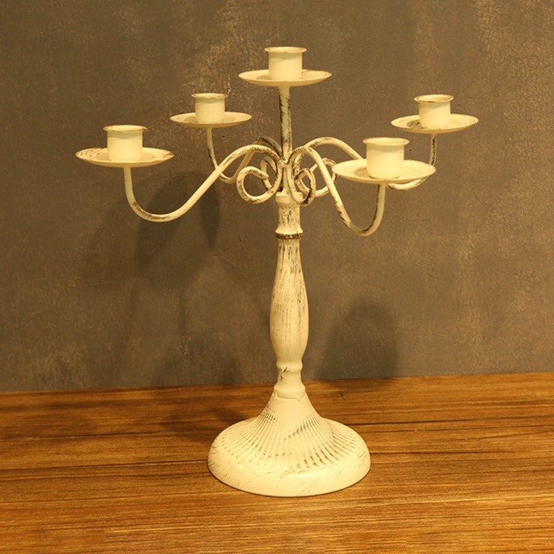 Giá Đỡ Nến 1 3 5 Cánh Tay Bằng Kim Loại Kiểu Châu Âu Trang Trí Bàn Ăn / Tiệc Cưới