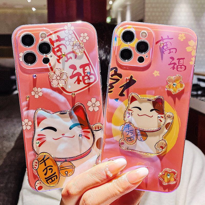 Ốp Điện Thoại Mềm In Hình Cô Gái Phong Cách Năm Mới Cho iPhone 11 13ProMax 13 11ProMax 12ProMax 12 XR XS X 14 14Pro 14ProMax
