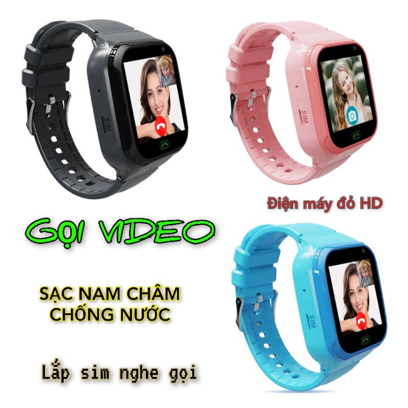 ĐỒNG HỒ ĐỊNH VỊ TRẺ EM GỌI VIDEO LT36 SẠC NAM CHÂM CHỐNG NƯỚC LẮP SIM NGHE GỌI NHƯ ĐIỆN THOẠI