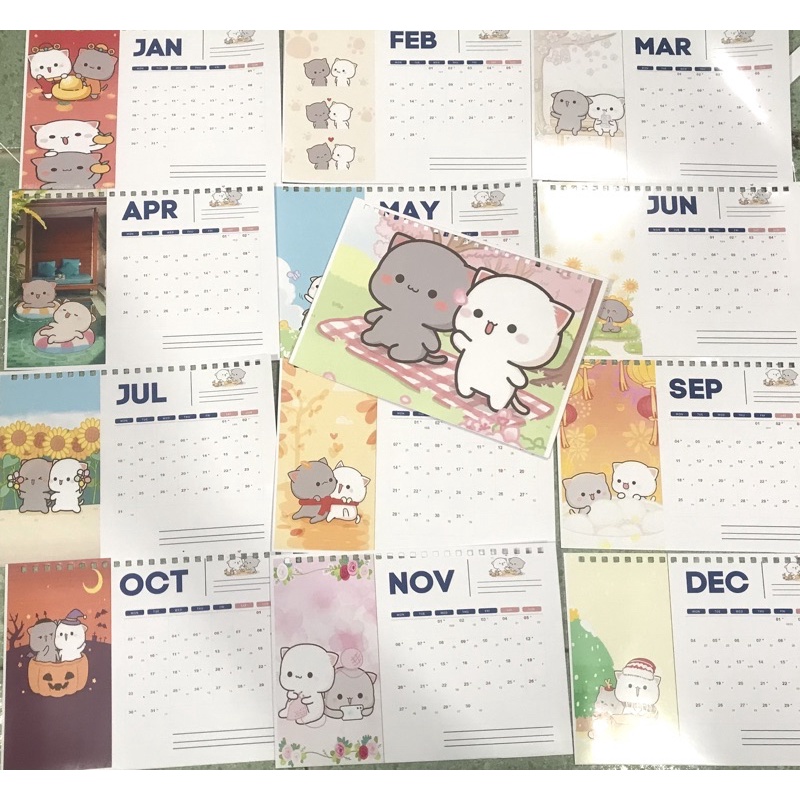 Lịch để bàn 2024 Mèo Mitao