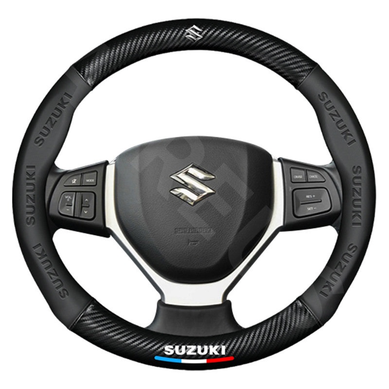 Vỏ Bọc Vô Lăng Xe Hơi Suzuki ERTIGA Splash Swift XL7 SX4 Jimny Vitara Katana In Logo 3D