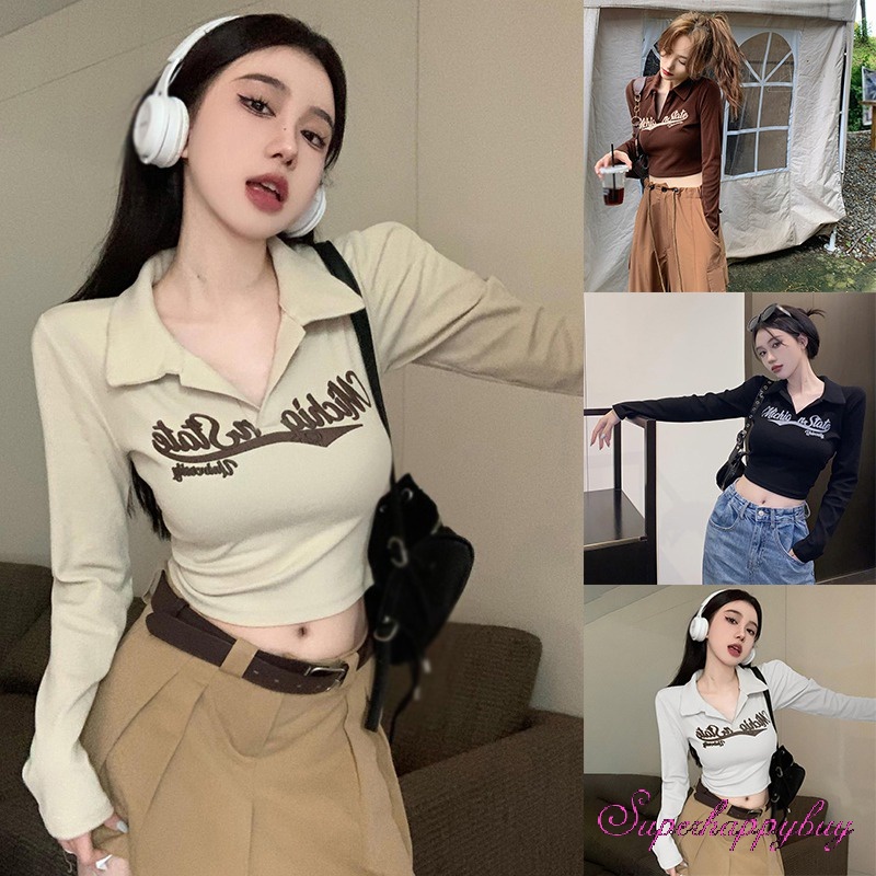 Áo Thun Dệt Kim Tay Dài Hở Vai Thời Trang Dành Cho Nữ