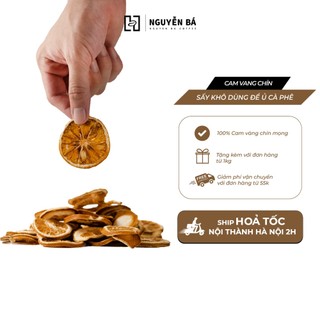 Cam vàng chín thái lát sấy khô dùng để ủ cà phê, cold brew, trà thảo mộc, detox túi 20gram - Nguyễn Bá Coffee