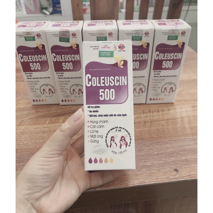 Coleuscin 500 Vạn Tam siro bà bầu,cho con bú và trẻ sơ sinh