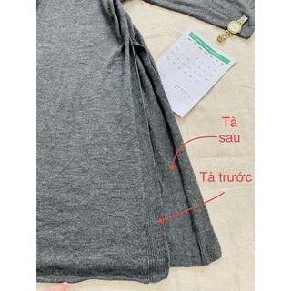 Đầm, Váy Len Xẻ Tà FREESIZE, BIGSIZE, 2hand
