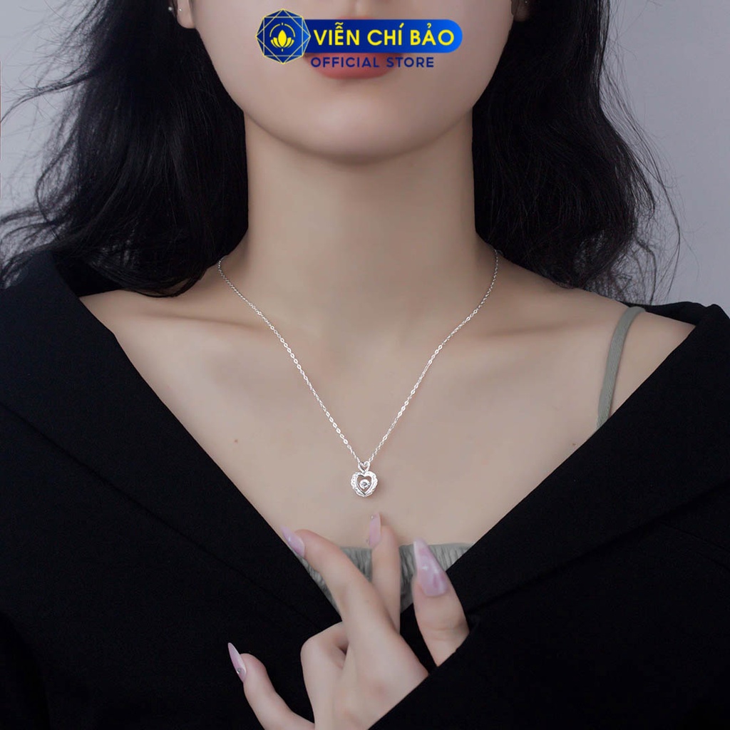 Dây chuyền bạc nữ Sweet Love chất liệu bạc 925 thời trang phụ kiện trang sức Viễn Chí Bảo D000314