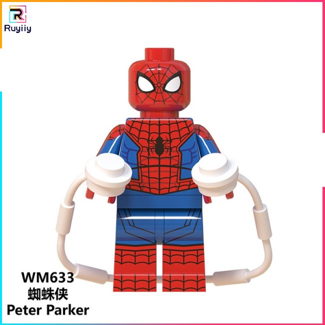 Mô Hình Lắp Ráp Spiderman Marvel Morales Gwen Stacy Noir WM6052 RU3