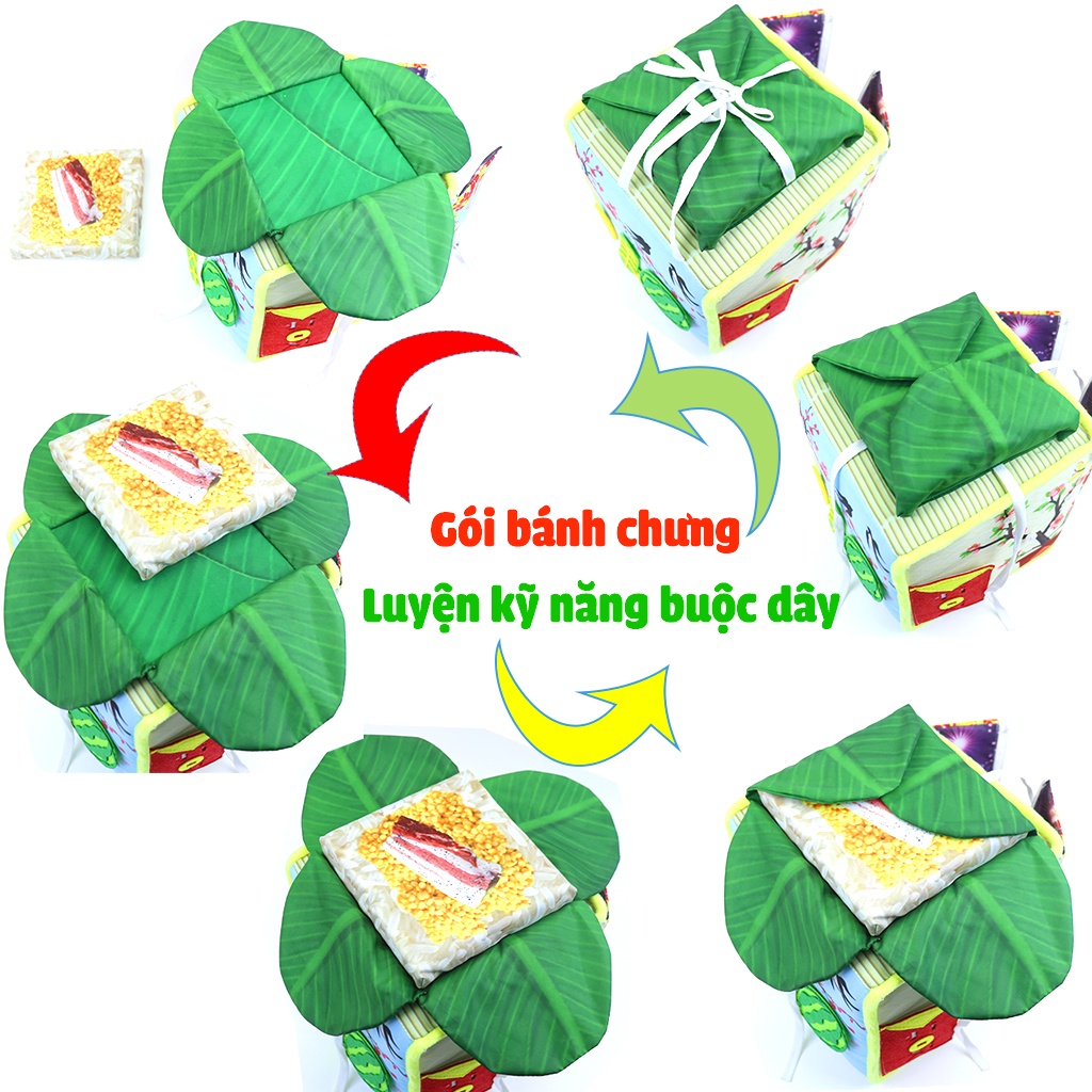 Khối vải PiPoVietnam luyện kỹ năng tinh cho bé- Chủ đề Tết Nguyên đán