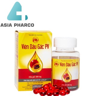 VIÊN DẦU GẤC PV - SÁNG MẮT - ĐẸP DA, CHỐNG LÃO HÓA