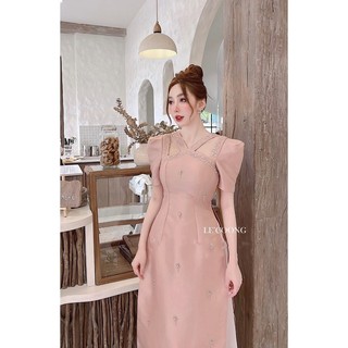 ẢNH THẬT  (60-90KG) BIGSIZE SET ÁO DÀI ĐÍNH ĐÁ