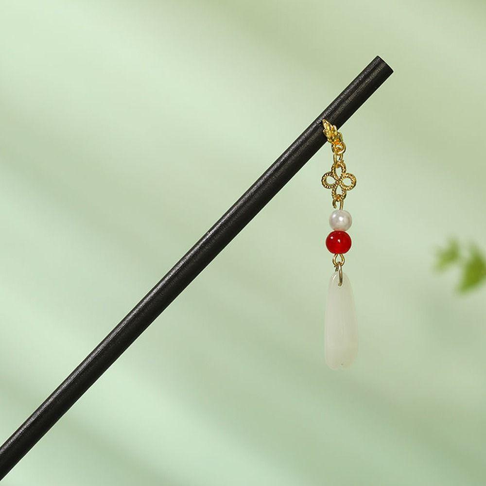 Trâm Cài Tóc Bằng Gỗ Phối Tua Rua Phong Cách Trung Hoa Cổ Điển Cho Nữ