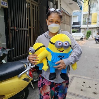 Gấu bông minion 60cm , minion niềng răng nhồi bông đáng yêu cao cấp gấu bông online 40cm 60cm