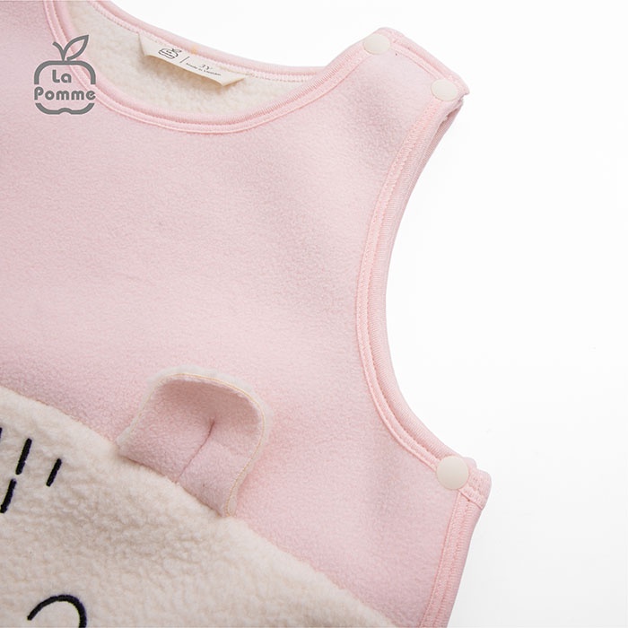 Áo Gile Fur La Pomme Baby Bear - Hồng