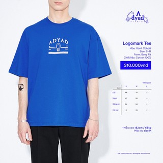 Áo Thun Xanh Tay Lỡ / Oversized Blue Tee - Adyad Studios