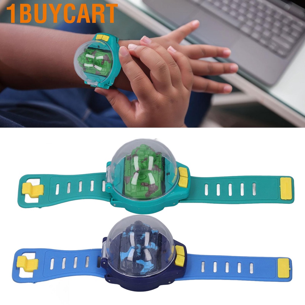 1buycart 2.4GHz Mini Watch RC Car Tank Toy Alloy USB Charging for Kids Over 3 Years Old