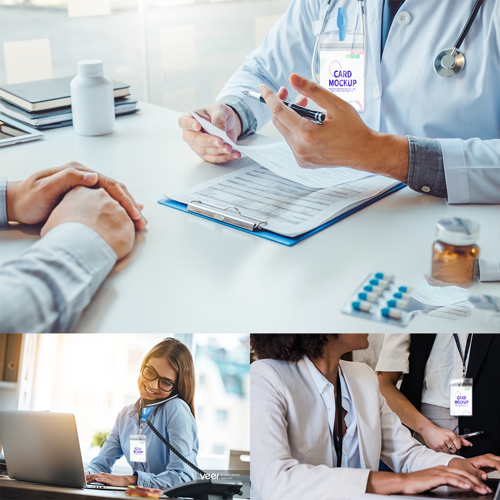 Set 1 / 10 Bao Đựng Thẻ ID Bằng PVC Trong Suốt Chống Thấm Nước Chống Mất