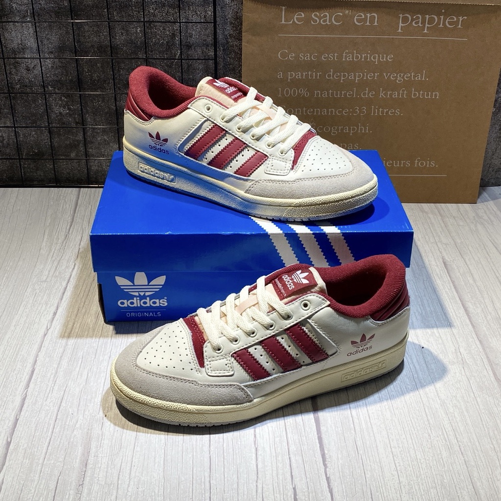 Giày Thể Thao Adidas Centennial 85 Low Cloud White/ Scarlet Red/ Core White. Giày Adidas Centennial 85 Trắng Đỏ