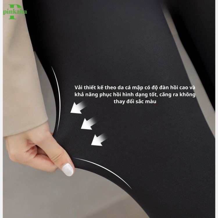 Quần legging cạp cao cao cấp lót lông nâng mông hack dáng thon gọn chân che khuyết điểm gen bụng nhung Sherpa
