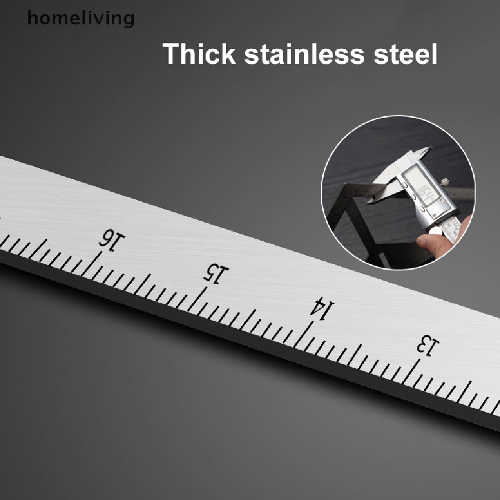 Thước Inox Dày Hình Tam Giác Đo Cống Thoát Nước Sàn Nhà