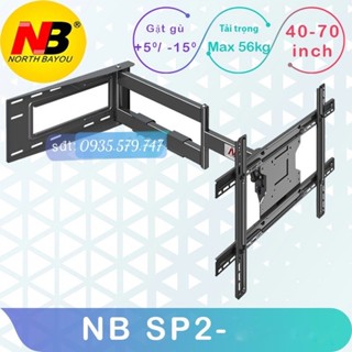 NB-SP2 Giá Treo Tivi Xoay Vuông Góc [Màn hình 65-85 Inch] [Xoay 90 Độ với tường]- North Bayou