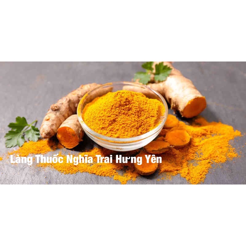 Bột nghệ vàng nguyên chất loại mịn không xơ- làng Dược liệu Nghĩa trai Hưng yên