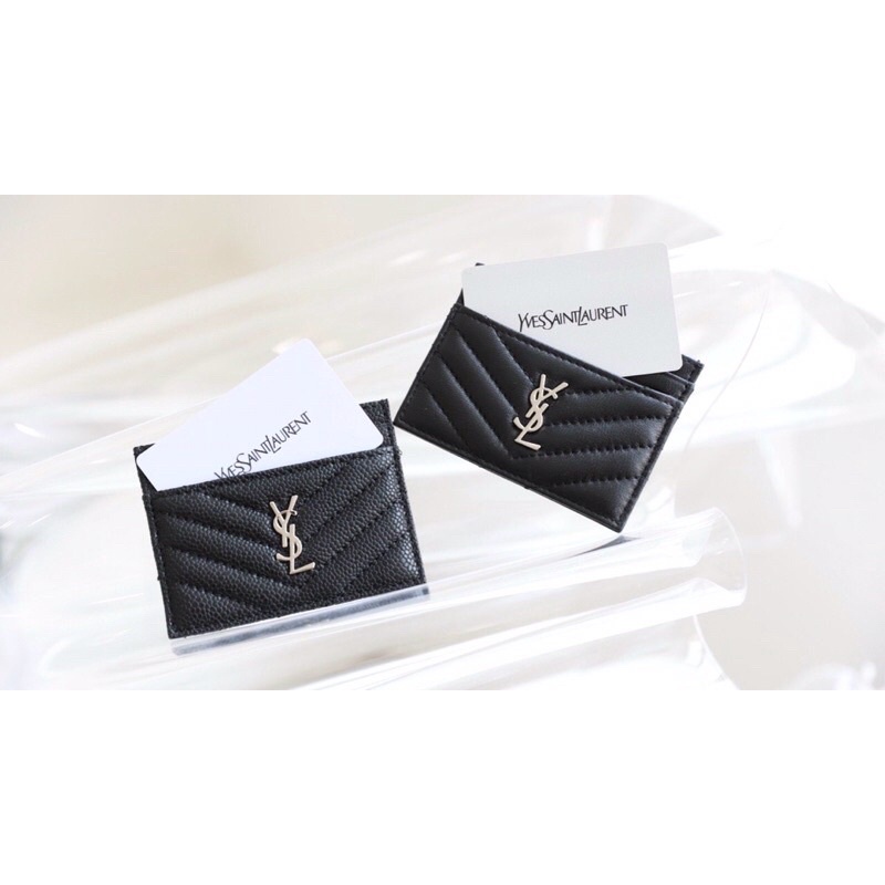 ví đựng thẻ ysl có đủ màu như ảnh ✔️hàng fullbox ✔️2 chất da caviar & da lì ( da thật 100% )