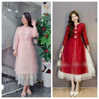 [BIGSIZE] SET ÁO DÀI BÔNG MAI 𝟲𝟬𝗸𝗴 - 𝟵𝟬𝗸𝗴 (Bigsize Nguyễn Phi Phụng)